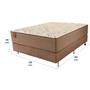 Imagem de Cama Box Viúva (box + Colchão) 128x188x69 Rubi Prorelax Pillow In Turn Free - Marrom