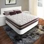 Imagem de Cama Box Viúva Branco + Colchão de Molas - Anjos - Classic Superlastic - 128x188x60cm