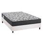 Imagem de Cama Box Viúva: Colchão Anatômico Ortobom D33/EP Fort Tech ISO 100 + Base CRC Courano White(128x188)