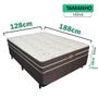 Imagem de Cama Box Viúva + Colchão Espuma D33 Ortopédico 128x188x64m Orthopedic ll V-Store