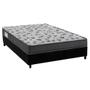 Imagem de Cama Box Viúva: Colchão Ortopédico Ortobom D33/EP Anatômico Fort Tech ISO 100 + Base CRC Suede Black(128x188)