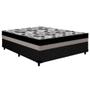 Imagem de Cama Box Viúva: Colchão Ortopédico Ortobom D33/EP Anatômico ISO 100 Double Face + Base CRC Courano Black(128x188x20)
