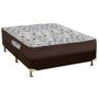 Imagem de Cama Box Viúva: Colchão Ortopédico Ortobom D45/EP Fort Tech ISO 150 Mega Firme + Base CRC Suede Brown(128x188)