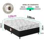 Imagem de Cama Box Viúva Molas Ensacadas Espuma D33 Ultra Confort 128x188x50cm Vstore