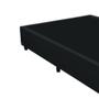 Imagem de Cama Box Viúva SP Móveis Suede Preto - 30x128x188