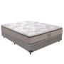 Imagem de Cama Box Viúvo Cinza e Colchão Four Season Molas V-Tech