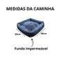 Imagem de Cama Cachorro E Gato Caminha Pet G 60x60 Com Zíper Média Cinza