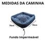 Imagem de Cama Cachorro E Gato Caminha Pet G 70x70 Com Zíper Grande Cinza