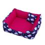 Imagem de cama cachorro gato caminha pets médios  até 10 kg cama 60x60cm lavável com ziper