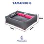 Imagem de Cama Caminha 68cm x 54cm Pet Cachorro Cães Gato Dupla Face Anti Alérgico Lavável Pickorruchos Basic - Grande