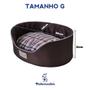 Imagem de Cama Caminha Casinha Pet Premium Impermeável Sleepy Dog Cães Cachorro Gato 60x48cm Pickorruchos - G