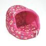 Imagem de Cama Caminha Iglu Pets Casinha Gato Cachorro Iglu Médio Caminha Toca - NYLON - PINK