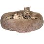 Imagem de Cama Caminha Nuvem Gato Cao Cachorro Pet Donut Redonda 60cm Rosquinha Animal de Estimaçao Pelucia Macio Confortavel Antiderrapante