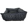 Imagem de Cama Caminha Para Cachorro Gato Caminha Pet Dots Preta - Tamanho M 88X75Cm