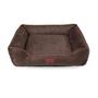 Imagem de Cama Caminha Para Cachorro Pet 60x60 Lavavel Marrom M Suede - Casa Com Amor