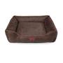 Imagem de Cama Caminha Para Cachorro Pet 70x70 Lavavel Marrom G Suede - Casa Com Amor PET Confortável