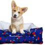 Imagem de Cama Caminha Pet Cachorro Gato Estampada Lavavel 44x32cm