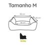 Cama caminha pet cachorro gato lavável tamanho m - CAZZA STORE Imagem de Cama caminha pet cachorro gato lavável tamanho m