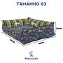 Imagem de Cama Caminha Pet Premium Anti Alérgico Dupla Face Racer 76x66cm Casinha Cachorro Gato Pickorruchos - Grande