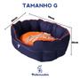 Imagem de Cama Caminha Pet Premium Resistente Impermeável Touch Casinha Casa Cachorro Gato 70x60cm Pickorruchos - G