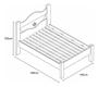 Imagem de Cama Carmolar Julia Casal 100% Mdf Clássica E Resistente