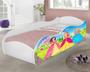 Imagem de Cama carro móveis para quarto infantil proteção lateral 100% MDF crianças meninas + colchão
