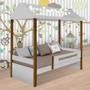 Imagem de Cama Casa Solteiro Sara Branco/Mel com LED