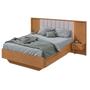 Imagem de Cama Casal 140cm com Usb, Usb-c 2 Mesa de Cabeceiras Solaris