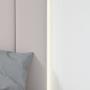 Imagem de Cama Casal 140cm com USB, USB-C e 2 Mesa de Cabeceiras Solaris - Lopas