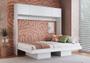 Imagem de Cama Casal Articulavel Horizontal Com Portas 140 Hanover Branco