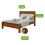 Imagem de Cama Casal Athenas 140 Frassino Off White Flex - Lopas