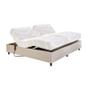 Imagem de Cama Casal Centauro Corano Bufalo Branco 140x200x64 Pilati