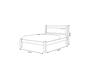 Imagem de CAMA CASAL COM COLCHÃO D33 138x188x12 FRAMAR PAOLA MALBEC
