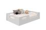 Imagem de Cama Casal Familia Montessoriana 100% Mdf + Colchão  Casal188x138 -Branca