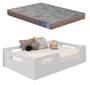 Imagem de Cama Casal Familia Montessoriana 100% Mdf + Colchão  Casal188x138 -Branca