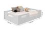 Imagem de Cama Casal Familia Montessoriana 100% Mdf + Colchão  Casal188x138 -Branca