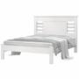 Imagem de Cama Casal J&A Móveis Raissa 100% MDF para colchão de 138 cm de largura Branco