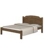 Imagem de Cama Casal Lais 100% Mdf e Estrado 100% Madeira Basoto - Castanho