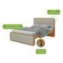 Imagem de Cama Casal Loop Bouclé Sálvia e Amêndoa