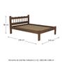 Imagem de Cama Casal Madeira Maciça para Colchão 128/138X188cm Capri Multimóveis CR4140 Imbuia