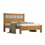 Imagem de Cama Casal Premium 100% Mdf Cinamomo/Off White