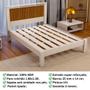 Imagem de Cama Casal Ripada Alaska P/colchão 1.88x1.38