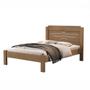 Imagem de Cama Casal Sofia Castanho Wood/branco Cambel Vj Castanho Wood / Branco