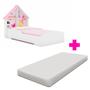 Imagem de Cama Casinha Montessoriana Com Colchão Solteiro Branco Gelius