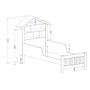 Imagem de Cama Casinha Princesa Infantil Rosa MDF Resistente Segura
