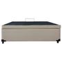 Imagem de Cama com Baú Pistão á gás Casal Bege Ecoblex   138x188x41