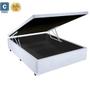 Imagem de Cama com Baú Pistão á gás Casal Branco Red   138x188x41