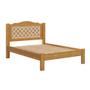 Imagem de Cama Com Cabeceira Casal 100% MDF Cinamomo Off White Flex Sutton Shop Jm