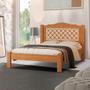 Imagem de Cama Com Cabeceira Casal 100% MDF Nature Off White Flex Sutton Shop Jm