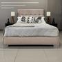 Imagem de Cama Com Cabeceira Desmontável Berlim Linho Bege RBL King 1,95 X 2,05